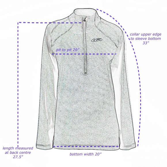 LOUIS GARNEAU Partial Zip Mock Neck Jersey Top - Picture 11 of 11